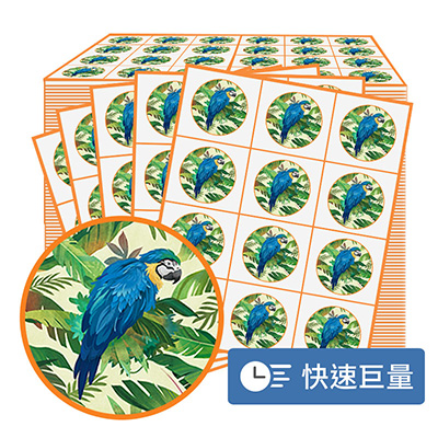 大量彩色珠光圓形貼紙